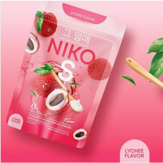 Niko s นิโกะเอสไฟเบอร์ ผงบุกลดน้ำหนัก 5 ซอง (01281) สูตรลิ้นจี้ 15g.*5ซอง