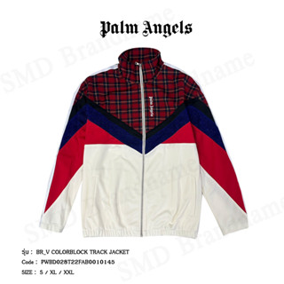 PALM  ANGELS เสื้อแจ็คเก็ต รุ่น BR_V COLORBLOCK TRACK JACKET Code: PWBD028T22FAB0010145