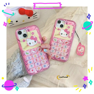 ✨จัดส่งภายใน 24 ชม✨เคสไอโฟน12 13 14 Pro For 11 HelloKitty ความนิยม แฟชั่น การ์ตูน สาวน่ารักหัวใจ การป้องกันการตกCase