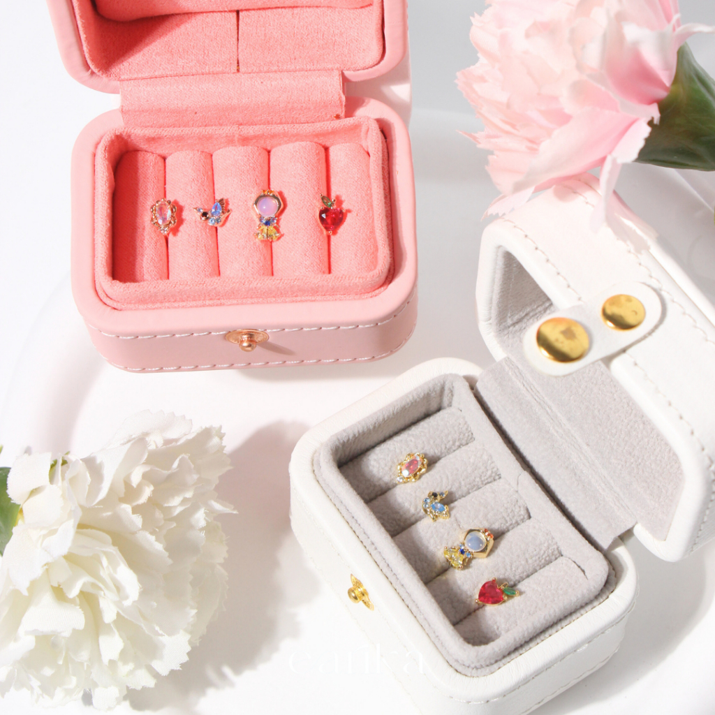 earika.earrings - snow white and friends set เซ็ตต่างหูเจ้าหญิงตีมสโนว์ไวท์ ก้านเงินแท้ชุบทองคำขาว เหมาะสำหรับคนแพ้ง่าย