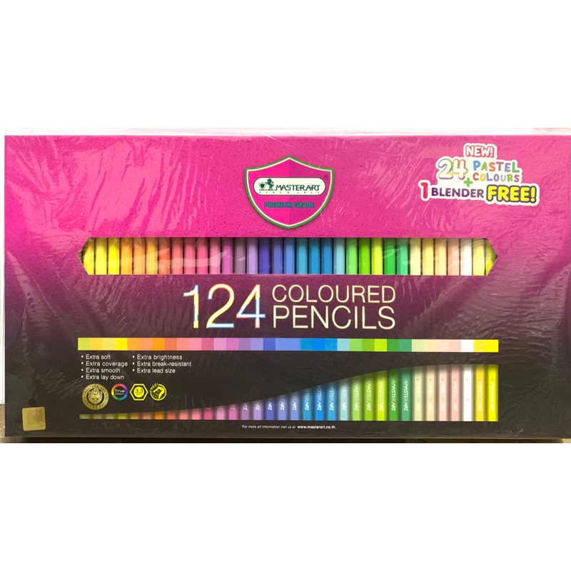 สีไม้ 124 สี มาสเตอร์อาร์ต