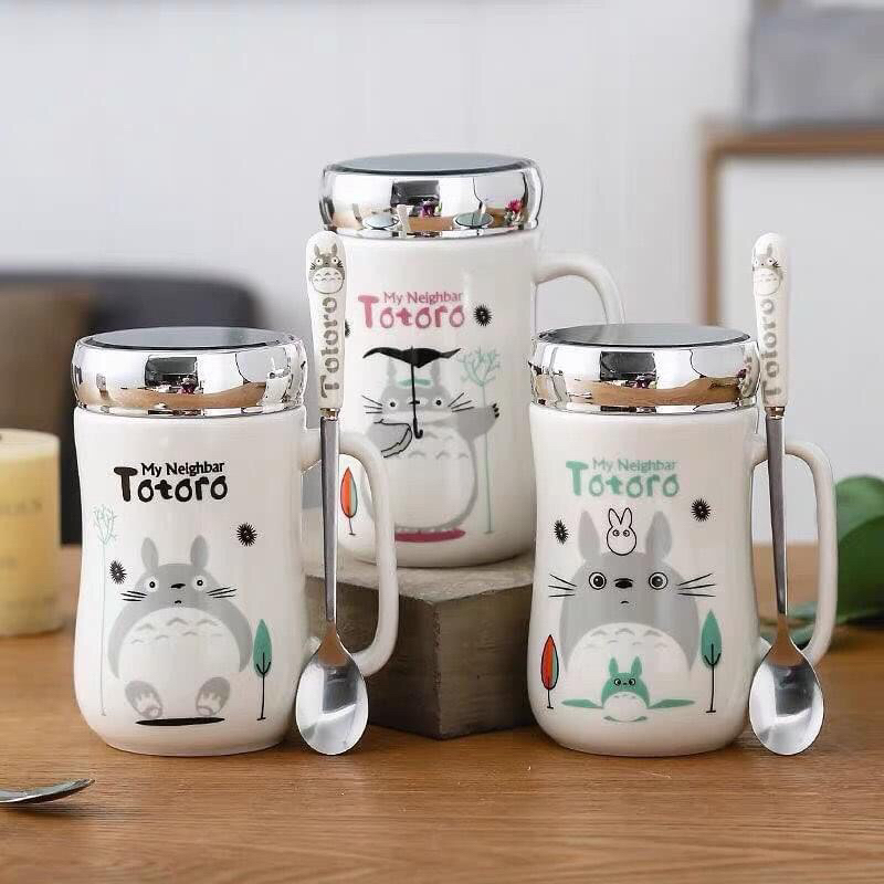 🫧 แก้วน้ำ+ช้อนกาแฟลายโตโตโร่✨ TOTORO