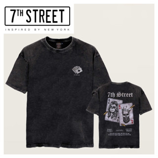 7th Street เสื้อฟอกวินเทจ แบบโอเวอร์ไซส์ คอฟิต (Vintage Oversize) รุ่น V-KQS002