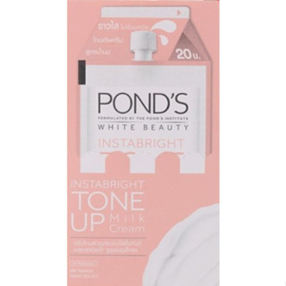 (6ซอง/กล่อง) Pond’s Instabright Tone Milk Cream พอนด์ส อินสตาไบรท์ โทนอัพ มิลค์ครีม ปรับผิวไบรท์ กระจ่างใสทันที