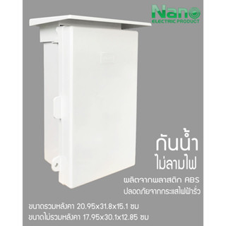 Nano ตู้กันน้ำพลาสติก BoxNANO-101W สีขาว