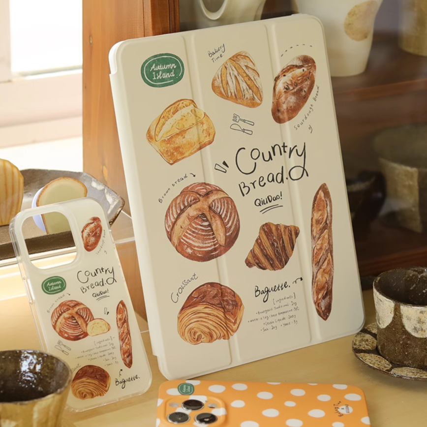 💥24ชั่วโมง💥เคสไอแพด Gen9 Air7 Air5 เคสiPad country bread Gen11 Case iPad ใส่ปากกาได 11pro 2024 Air6