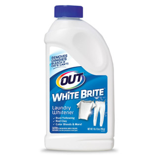 Out White Brite Laundry Whitener ผลิตภัณฑ์ซักผ้าขาว ขจัดคราบ ขนาด 28 Ounces 793 g.