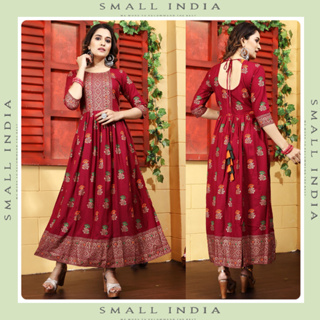 {**ส่งฟรี**} SMALL INDIA 👗 New Launch Flair Dress ชุดเดรส 👗 Women Dress