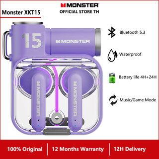 Monster XKT15 หูฟังไร้สาย,บลูทูธ 5.3 ไร้สายหูฟังTWS,หูฟังโทรแบบสัมผัสอัจฉริยะหูฟังตัดเสียงรบกวนกันน้ำสำหรับAndroid/IOS