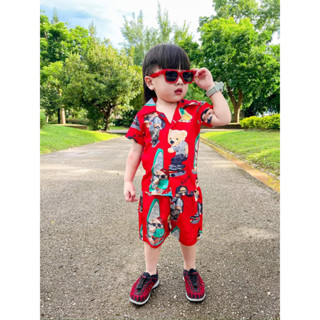 EB ชุดเซทเด็กผู้ชาย ให้ลูกชายตัวน้อยสุดหล่อ🚒 🍓🍓ผ้าเบาใส่เที่ยว ชิว ชิว เลยจร้า 🥰🥰