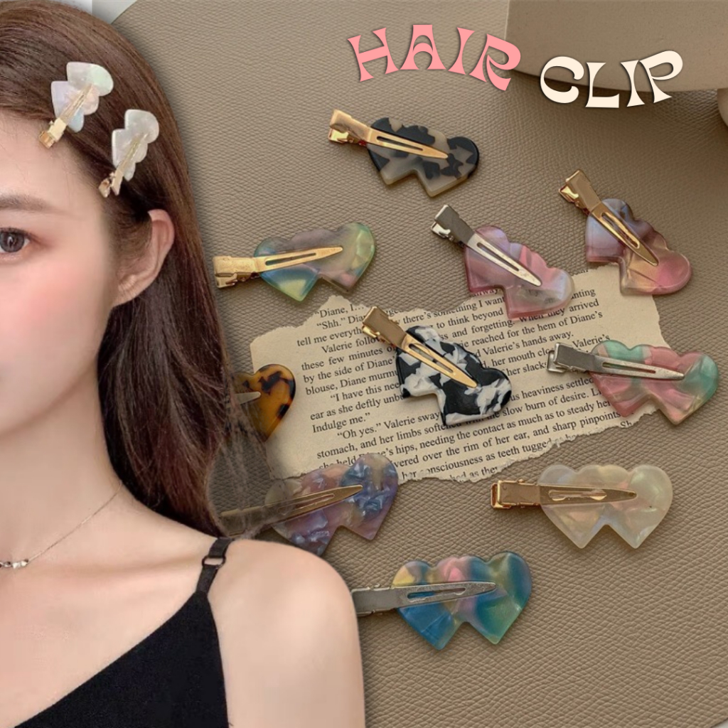 𝐏𝐨𝐩𝐨 𝐂𝐥𝐢𝐩 - กิ๊บหนีบผม กิ๊ฟ กิ๊บติดผม สไตล์เกาหลี #HA102