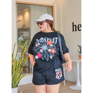 🧶🌸sport set ชุดเซ็ต เสื้อคอกลม+กางเกงขาสั้น