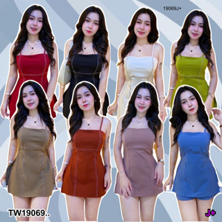 👗Pfashion [ส่งไวมาก🚛] P19069 Set 2 ชิ้น เสื้อสายเดี่ยว + กางเกงขาสั้น ..