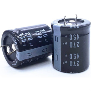 C Capacitor Electrolyte 270uF 450V ตัวเก็บประจุ อิเล็กโทรไลต์ คาปาซิเตอร์