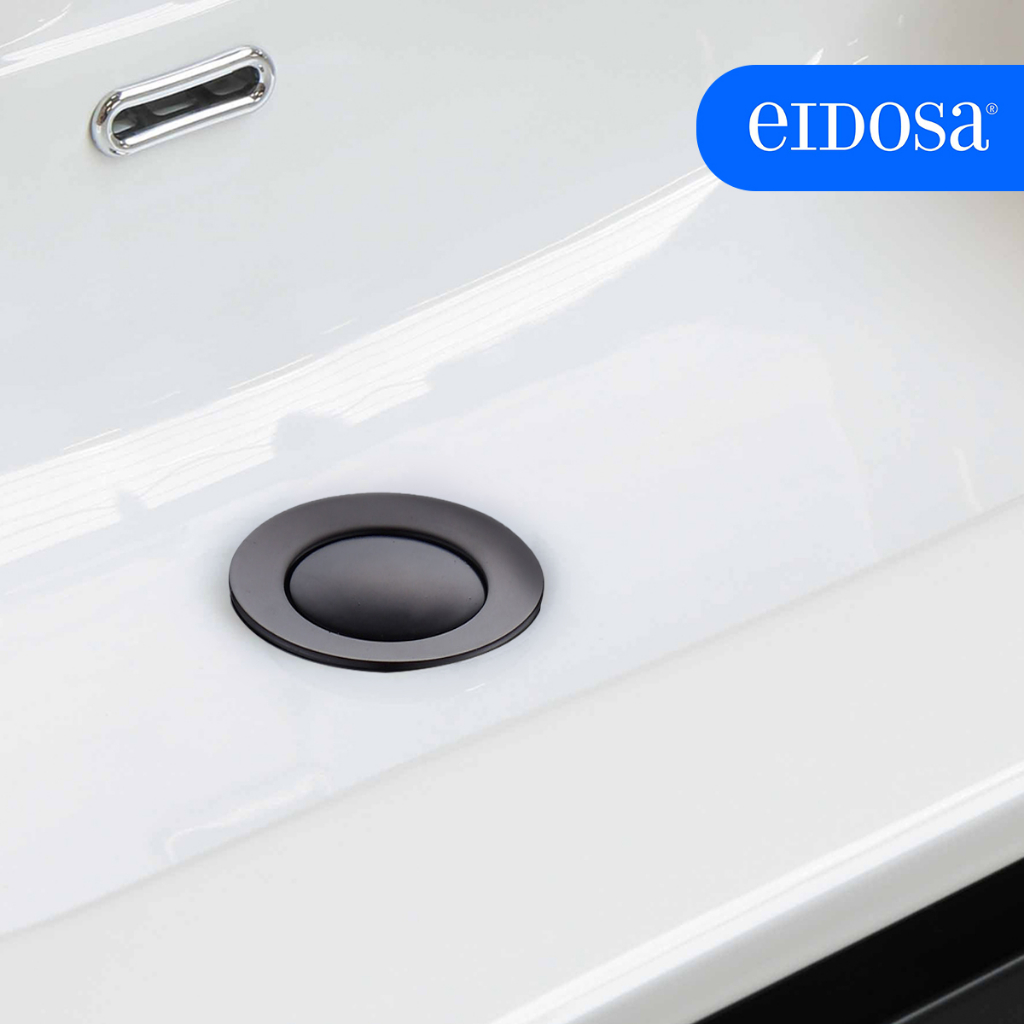 สะดืออ่างล้างหน้า แบบกด EIDOSA รุ่น EI B51R สีดำ