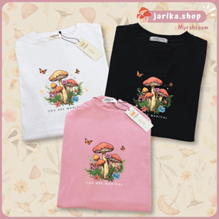 Jarikashop - เสื้อยืดลาย Murshroom ( งานป้าย.. Jarika ) ( จ201 )