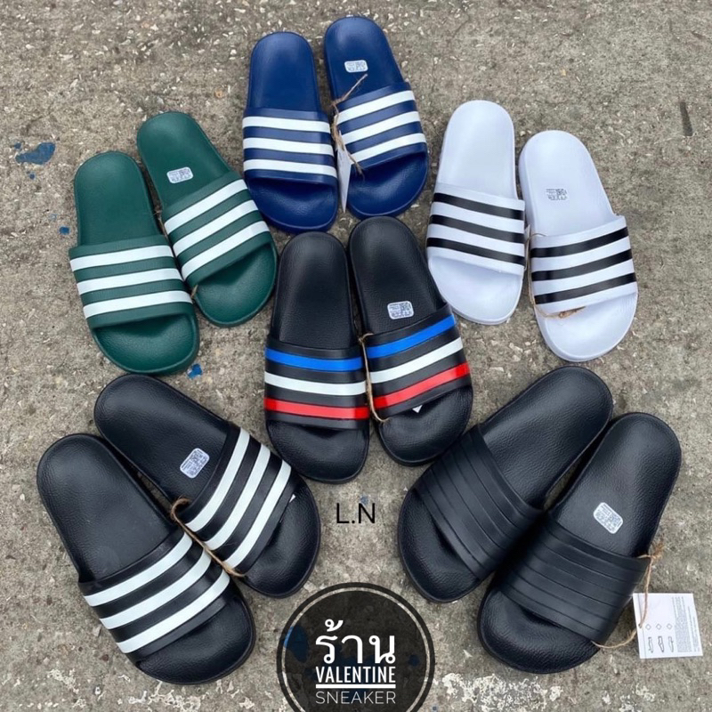 รองเท้าแตะแบบสวม นิ่มใส่สบาย100% [สินค้าพร้อมส่ง 39-45 ]
