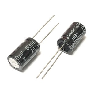 5ตัว 680uf 6.3v 10v 25v 35v 50v 63v 200v Electrolytic Capacitor 2ขา ตัวเก็บประจุ