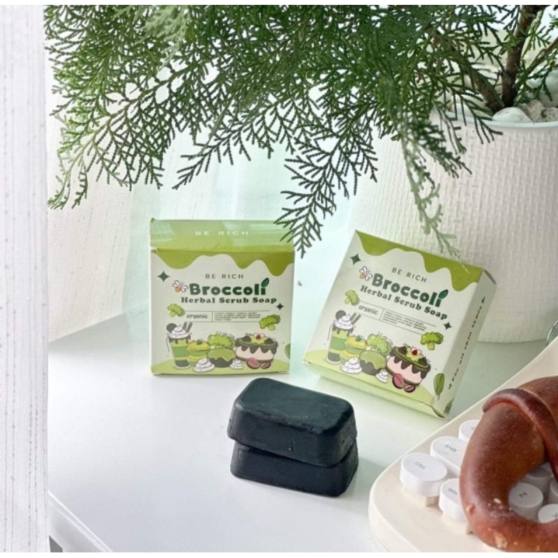 [ของแท้!!] สบู่สครับบล็อคโคลี่ Broccoli Scrub Soap บีริช Berich สครับผิวขาว