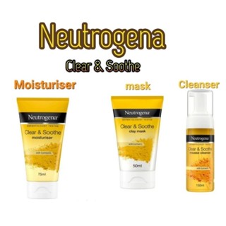 พร้อมส่งค่ะ แท้ 💯 NEUTROGENA  Clear &amp; Soothe Clay Mask ขนาด 50 ml.ผลิต 04/2023