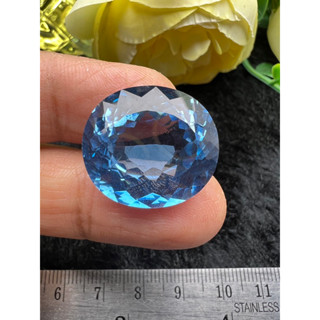 Lab Aquamarine oval 18x20mm 1 pieces weight 27 carats