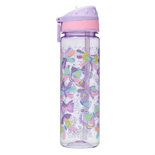 Smiggle Plastic Drink Bottle 650ML ขวดน้ำสมิกเกอร์ ลาย ผีเสือปีกรุ้ง พร้อมส่งในไทย