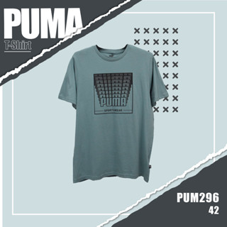 เสื้อยืดเเขนสั้น PUMA  (รหัส 296) ผ้านิ่มใส่สบาย ระบายอากาศดี ใส่ได้ทั้งชายและหญิง