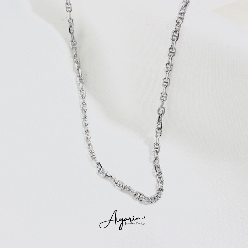 สร้อยคอเงินเเท้925 ลายกุชชี่ หนา2มิล ใส่สวย มาตรฐานส่งออก ปราศจากส่วนผสมนิกเกิ้ล ใส่ไม่คัน ไม่เเพ้
