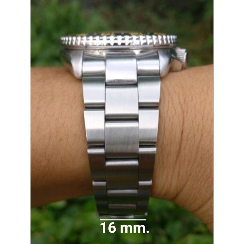 สายนาฬิกา 22-16มิล 3D oyster สำหรับ Seiko skx , Seiko 5 sport รหัส srpd และ Seiko 5 sport gmt รหัส s