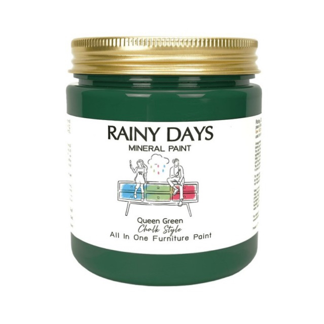 สีทาเฟอร์นิเจอร์,Chalk Stlye Paint  ( Queen Green ),สีทาไม้ ,DIY Paint ,ของตกแต่งบ้าน,งานฝีมือ,เป็นมิตรกับสิ่งแวดล้อม