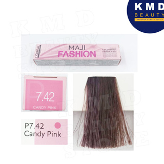 Loreal Professionnel Maji Fashion #7.42 Candy Pink 50 ml. ครีมย้อมสีผมชนิดถาวร ยี่ห้อลอรีอัล เบอร์ 7.42 ของแท้ส่งเร็วมา