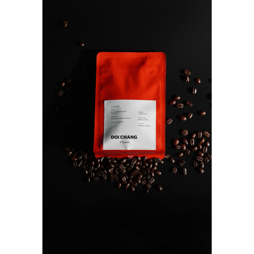 กาแฟดอยช้าง เมล็ดเกรดA กาแฟอราบิก้า100% ขนาด250กรัม เมล็ดกาแฟคั่ว, Arabica หอมเข้มกลมกล่อม ส่งฟรี