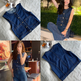 "DENIM VEST"(3-5วันจัดส่ง)