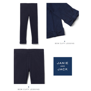 BOW CUFF LEGGING กางเกงเลคกิ้งปลสยขาแต่งโบว์ แบรนด์ดังอเมริกา janie and jack