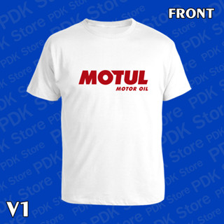 เสื้อยืดคอกลม แขนสั้น MOTUL สกรีน Flex pu  ขอบสวย คมชัด ผ้า cotton 100%