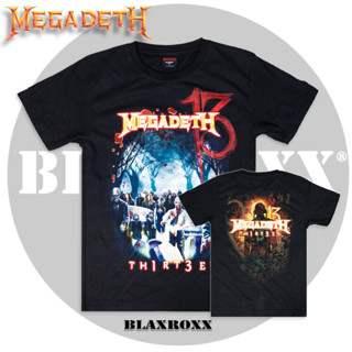 Blaxroxx เสื้อวง ลิขสิทธิ์แท้ Megadeth (MGD003) ผ้า Supersoft cotton