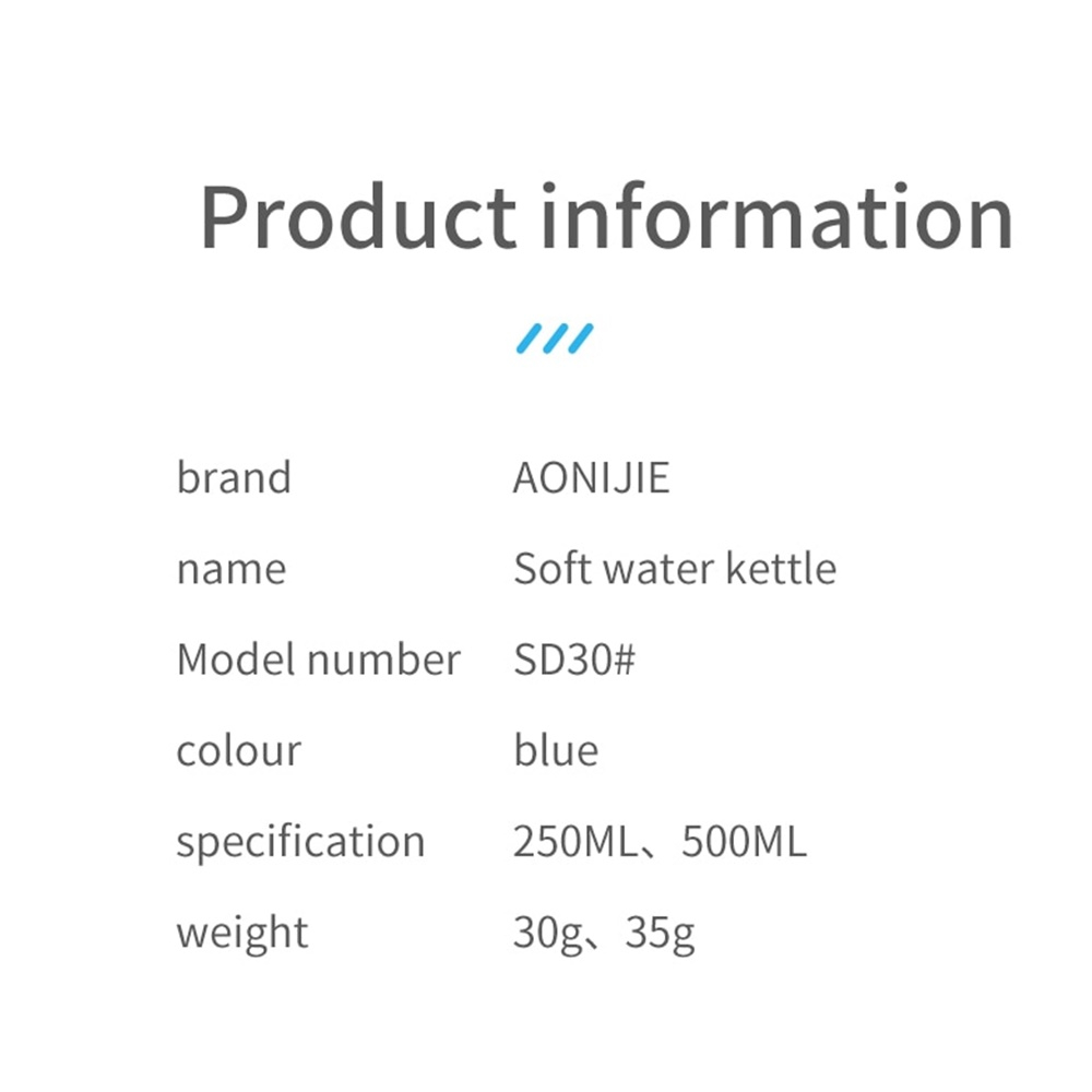 ขวดน้ำแบบนิ่ม TPU พับเก็บได้ Aonijie ขนาด 250ml, 500ml สำหรับวิ่ง Half, Full Marathon (L24) - รูปที่ 7