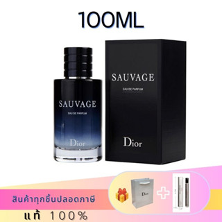 🎁มอบถุงเป็นของขวัญ Dior Sauvage For Men Eau De Parfum น้ำหอมผู้ชายดิออร์ ซอวาส EDP/EDT 100ML ของแท้ 100% ของขวัญน้ำหอม