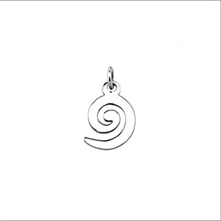 Sterling Silver Filigree Pendant with Spiral/จี้เงินแท้ลายลวดลายเกลียว