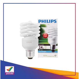 Philips Tornado หลอดประหยัดไฟ หลอดตะเกียบ ทอร์นาโด ฟิลิปส์ E27 24W