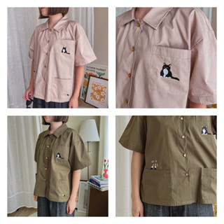 (ดูCODEส่วนลดหน้าร้านค้า) katji / พร้อมส่ง Triple Pocket Shirt