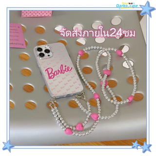 🎈จัดส่งภายใน24ชม🎈เคส for iPhone 11 14 Pro Max Case for iPhone 12 13 ป้องกันการตก การป้องกัน พร้อม พื้นผิวกระจก บาร์บี้