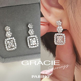 Gracie Earrings แนะนำต่างหูเพชร CZ งานเกรดพรีเมี่ยม ใส่สวยดูเรียบหรู