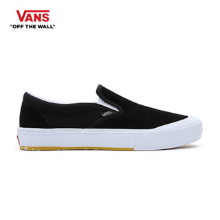 VANS BMX SLIP-ON - MARBLE BLACK/WHITE/YELLOW รองเท้าผ้าใบ VANS ชาย หญิง