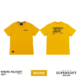โค้ดPASSC[ลด80บ.]🔥 ไซส์ XL AEIOU เสื้อยืด Memo Supersoft Premium สกรีนหน้าหลัง MEMO ARMY BY AEIOU สินค้าลิขสิทธิ์แท้