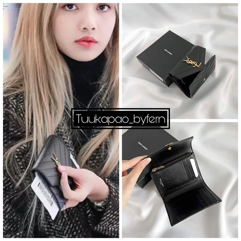 🌟 (พร้อมส่ง) YSL Wallet กระเป๋าสตางค์3พับ