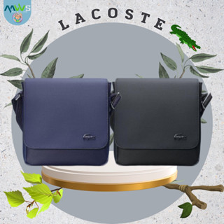 🐊 LACOSTE ลาคอส กระเป๋าสะพายข้างด้านหน้า กระเป๋าสะพาย