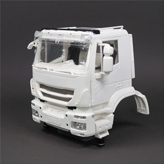 1/14 Tamiya RC Truck Trailer Tipper IVECO DIY Upgrade Parts High Quality Plastic Model Car Cockpit Body Shell Kit