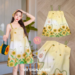 VR Dress สายเดี่ยวตัวสั้น ช่วงกระโปรงทรง oversize​ แต่งกระเป๋ารูปหัวใจน่ารักมากค่ะ