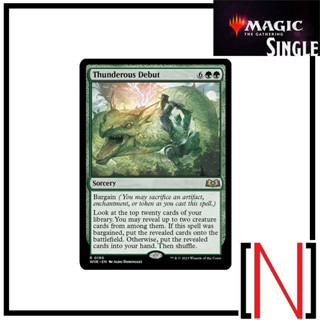 [MTG][Single][WOE] Thunderous Debut ระดับ Rare [ภาษาอังกฤษ]